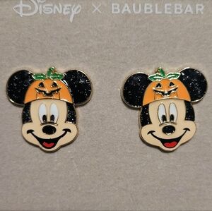 Baublebar x Disney Pumpkin Mickey Mouse Stud Earrings